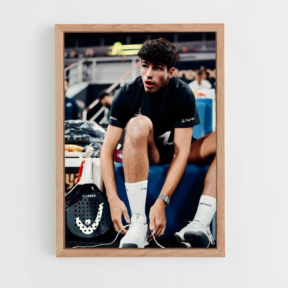 Poster Arturo coello – affiche Padel (vue 4)
